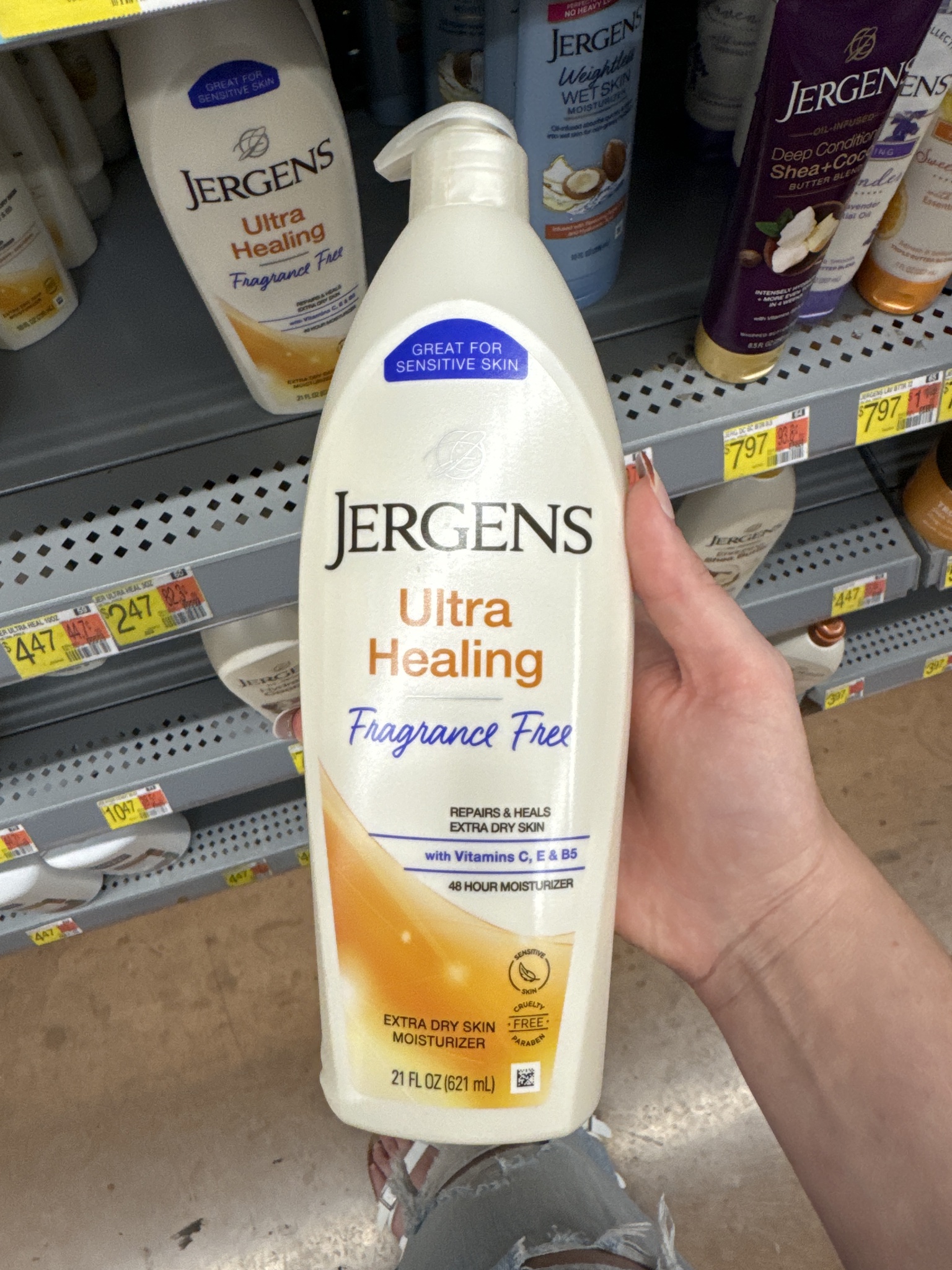 JERGENS Ultra Healing Fragrance Free