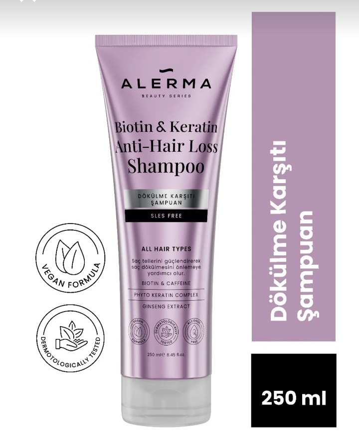 Alerma Biotin & Keratin Dökülme Karşıtı Sülftasız Şampuan