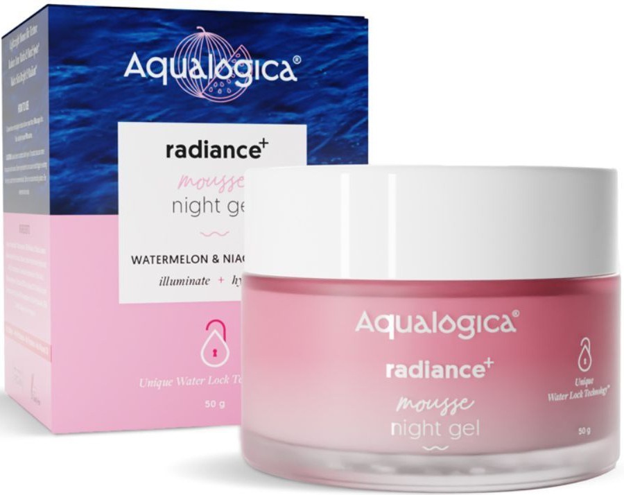 Aqualogica Radiance+ Mousse Night Gel With Watermelon & Niacinamide