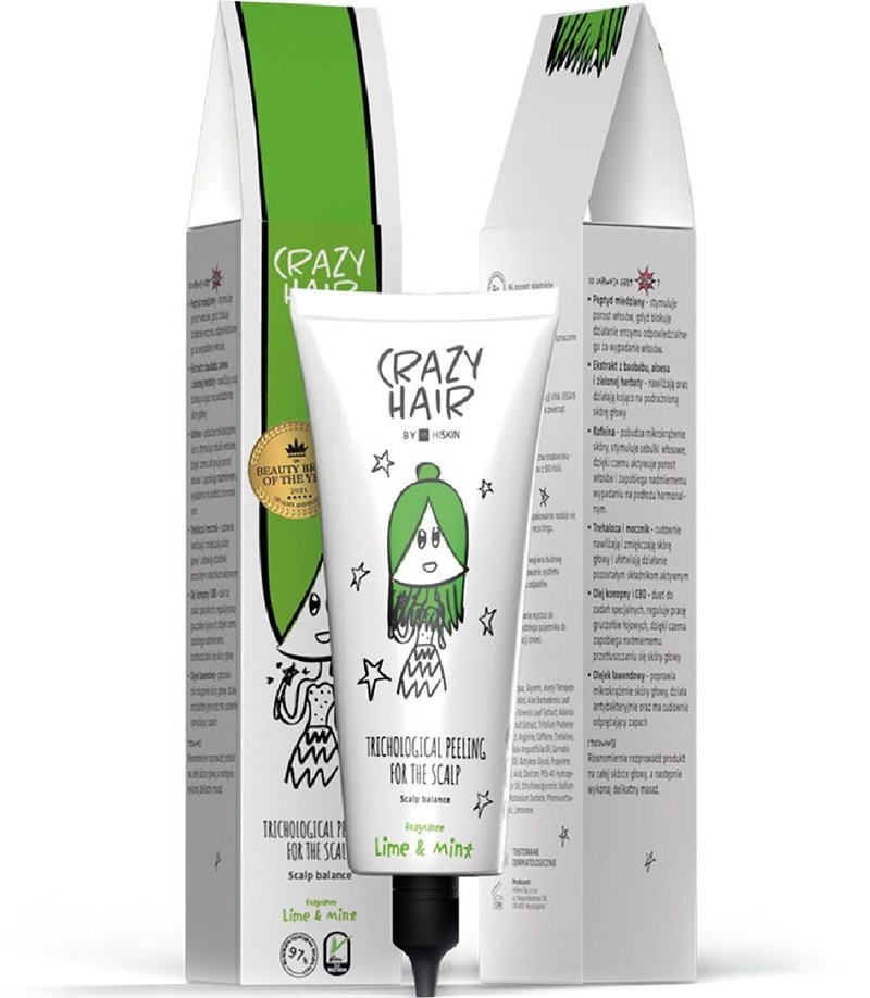Hiskin Crazy Hair Trichological Peeling For The Scalp Lime & Mint