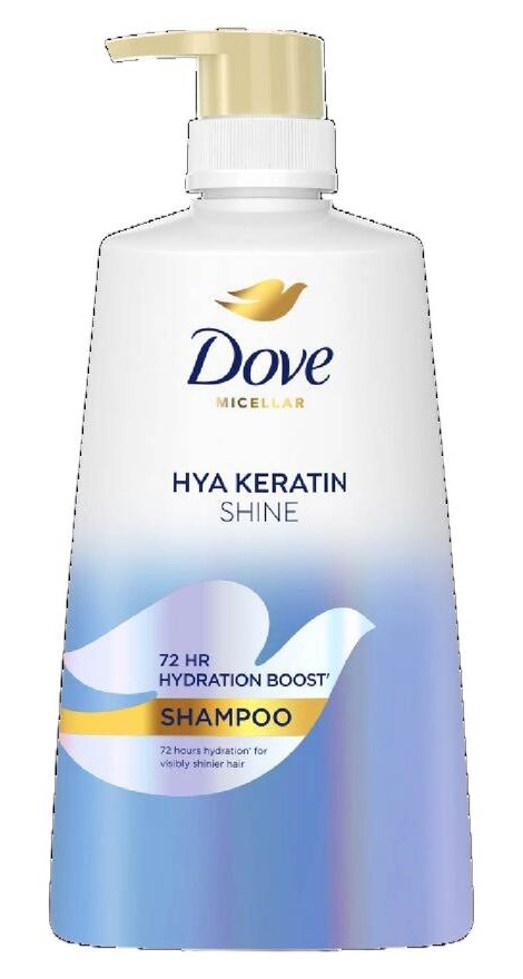 Dove Micellar Hya Keratin Shine With Hyaluron + Keratin Shampoo