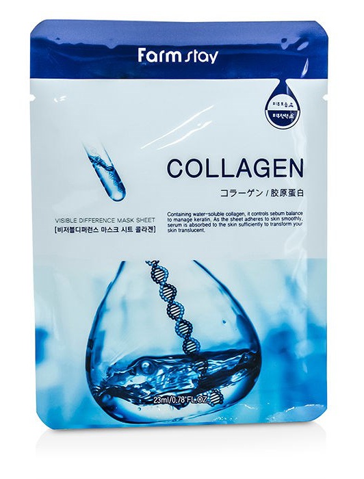 Farmstay Visible Difference Sheet Mask - Collagen