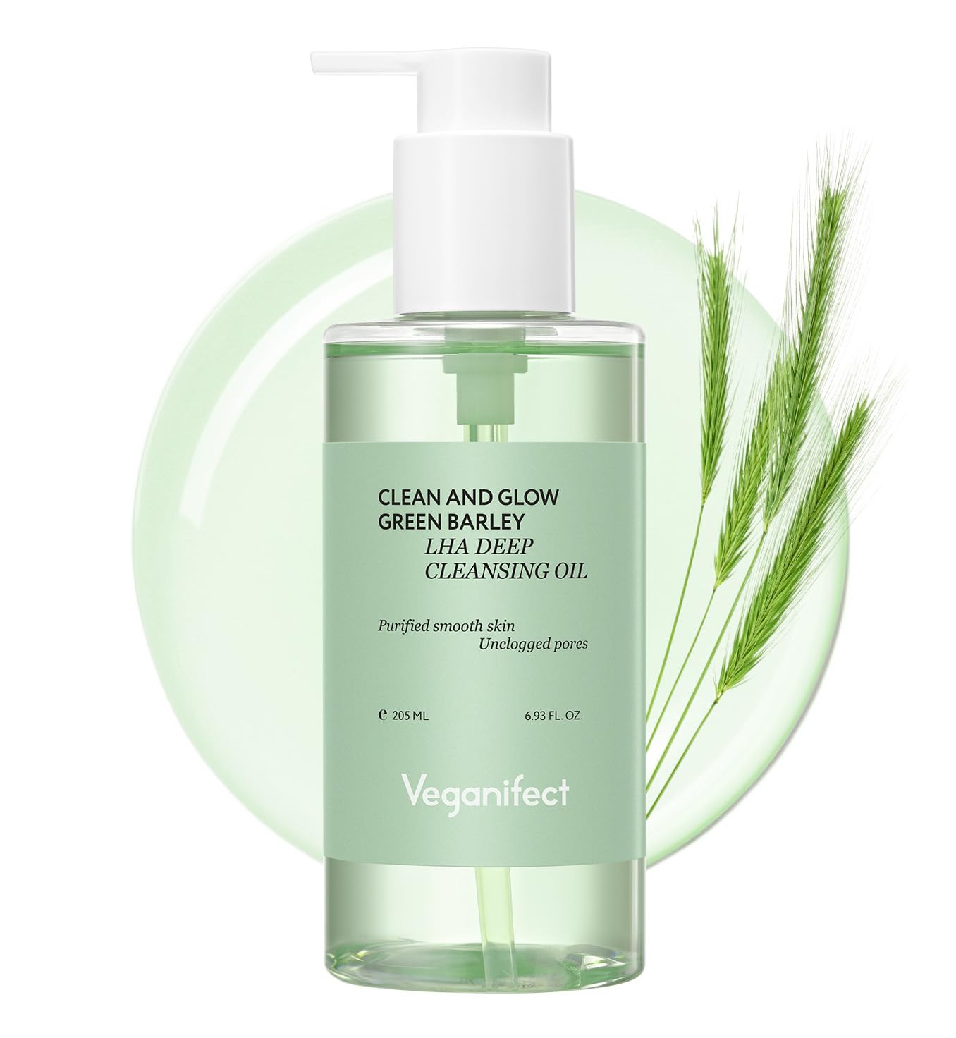 veganifect. Clean And Glow Green Barley Lha Deep Cleansing Oil