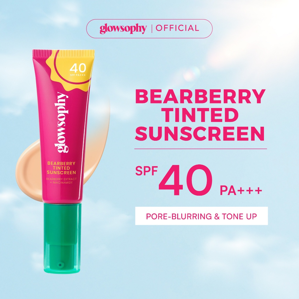 Glowsophy Bearberry Tinted Sunscreen SPF 40 Pa +++ Pore-blur