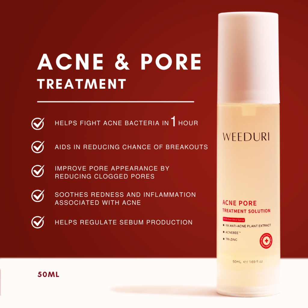 Weeduri Acne Pore Treatment Solution Spray