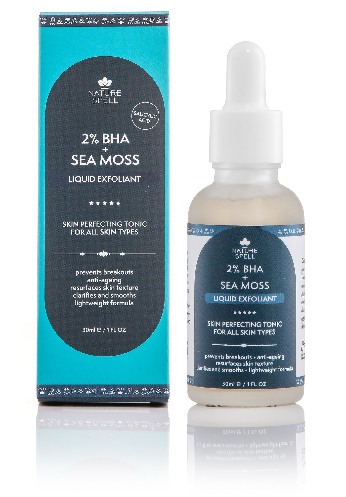 NATURE SPELL 2% BHA + Sea Moss Liquid Exfoliant (salicylic Acid) – Skin Perfecting Tonic