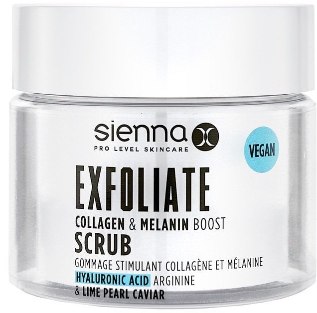 Sienna X Exfoliate Collagen And Melanin Boosting Scrub