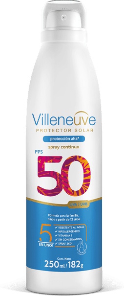 Villeneuve Protector Solar En Aerosol FPS 50
