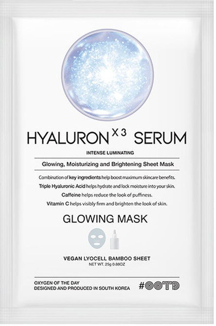 #ootd Triple Hyaluron Serum Glowing Mask