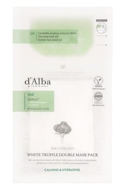 D'Alba White Truffle Double Mask Pack Sheet