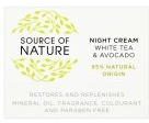 (Sainsburys) Source of Nature Source Of Nature Day Cream White Tea & Liquorice