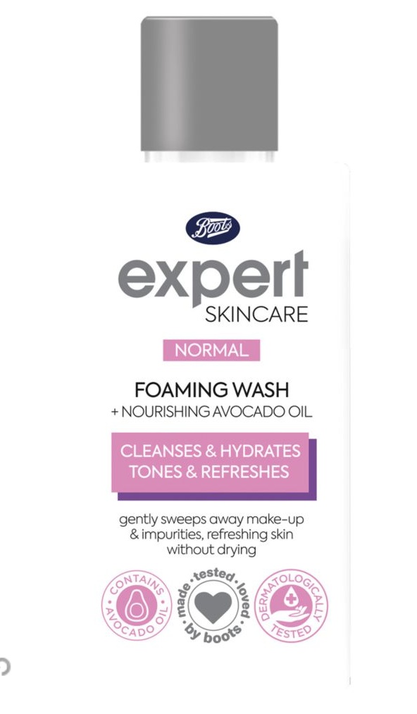 Boots Expert Normal Foaming Face Wash + Nourishing Avocado Oil