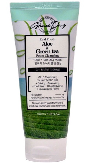grace day Aloe & Green Tea Foam Cleanser