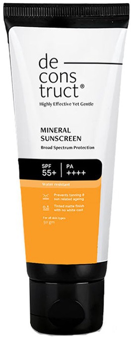 Deconstruct Mineral Sunscreen - SPF 55+ And Pa++++ | Water Resistant Sunscreen