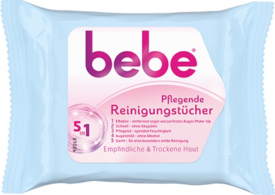 bebe 5In1 Pflegende Reinigungstücher