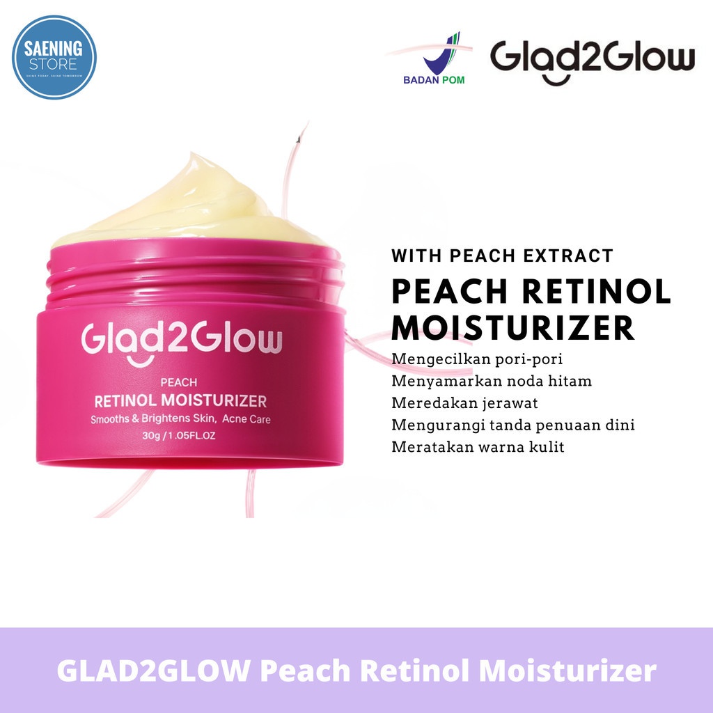 Glad2Glow Peach Retinol Moisturizer