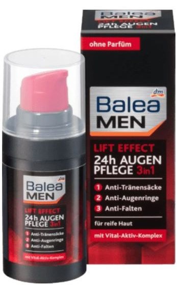 Balea MEN  Lift Effect 24H Augen Pflege 3in1