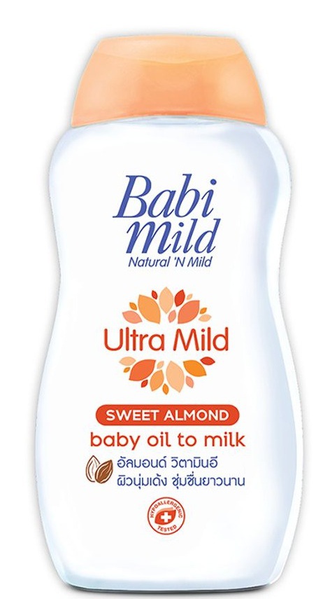 Babi Mild Ultra Mild Sweet Almond Baby Oil To Milk