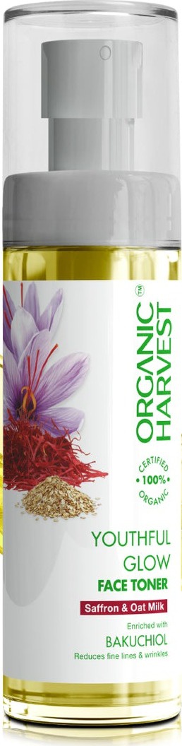 Organic Harvest Youthful Glow Face Toner: Saffron & Oat Milk