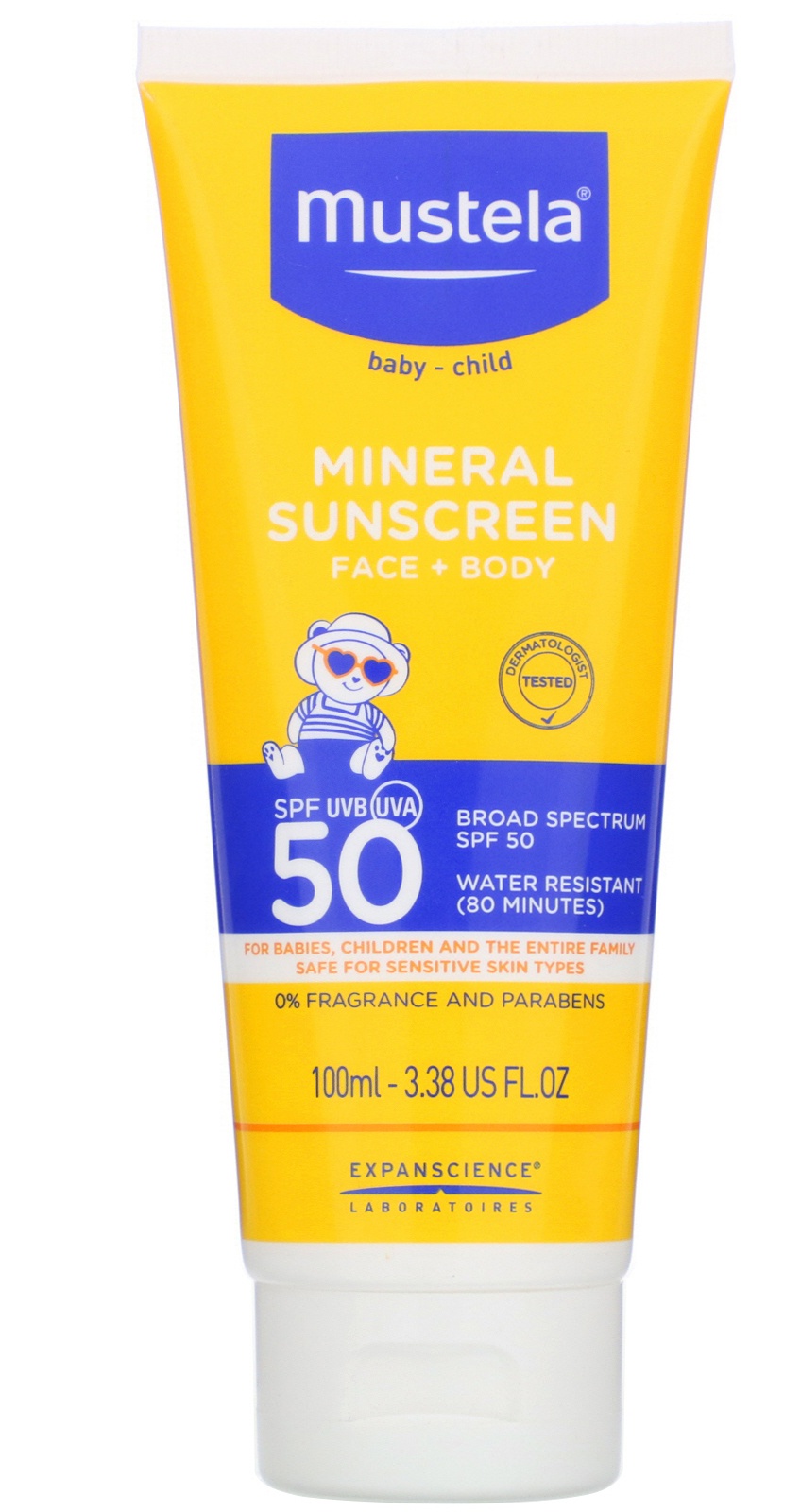 Mustela Mineral Sunscreen Face & Body SPF 50