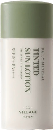 VILLAGE 11 FACTORY Daily Mineral Tinted Sun Lotion SPF 50+ PA++++