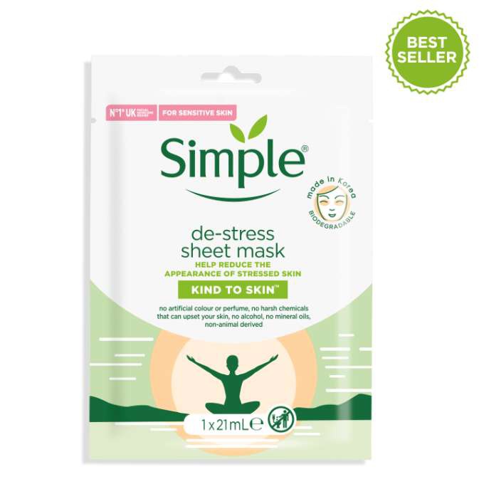 Simple Kind To Skin De-Stress Sheet Mask