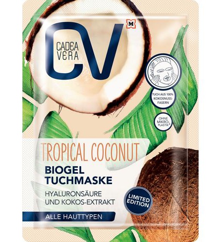 CadeaVera CV Tropical Coconut Biogel Tuchmaske