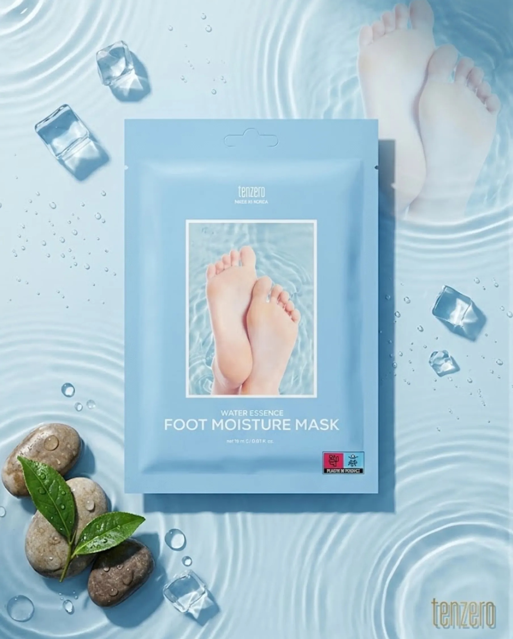 Tenzero Water Essence Foot Moisture Mask