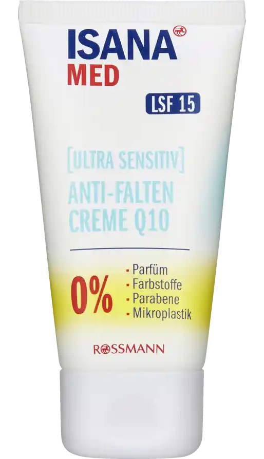 Isana Med [Ultra Sensitiv] Anti-Falten Creme Q10 LSF 15