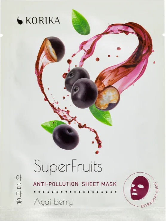 Korika Super Fruits Anti Pollution Sheet Mask
