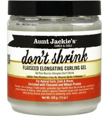 Aunt Jackie's Don'T Shrink Flaxseed Elongating Curling Gel