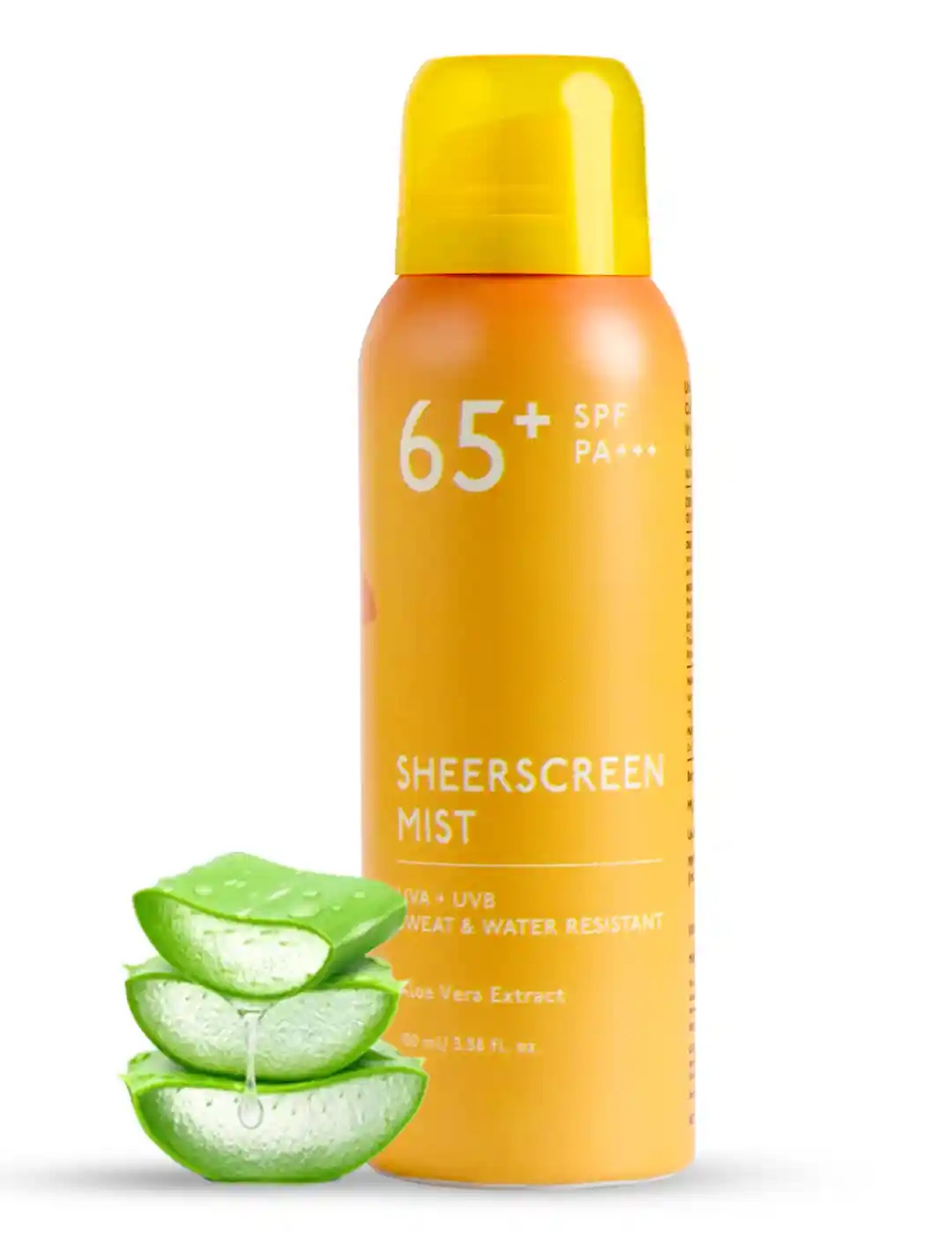 Asaya Under One Sun UVA UVB SPF 65 Pa+++ Sheerscreen Mist Spray With Aloe Vera -