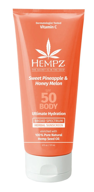 Hempz Sweet Pineapple & Honey Melon Herbal Body Moisturizing Sunscreen SPF 50