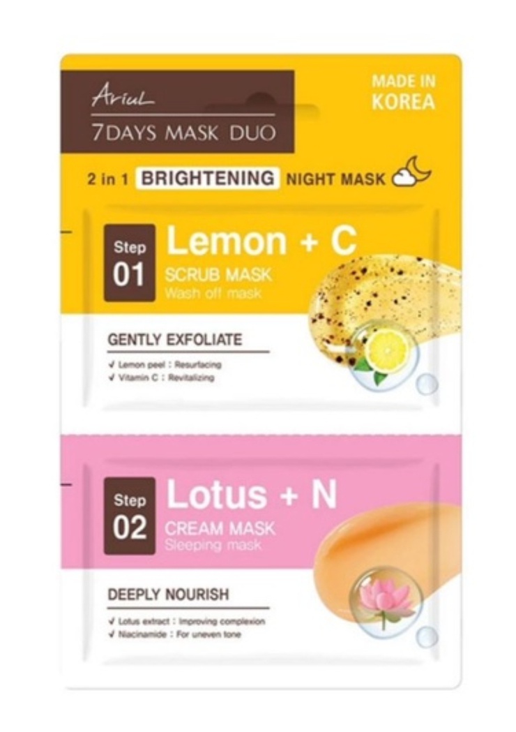 Ariul 7days Mask Duo 2 In 1 Brightening Night Mask