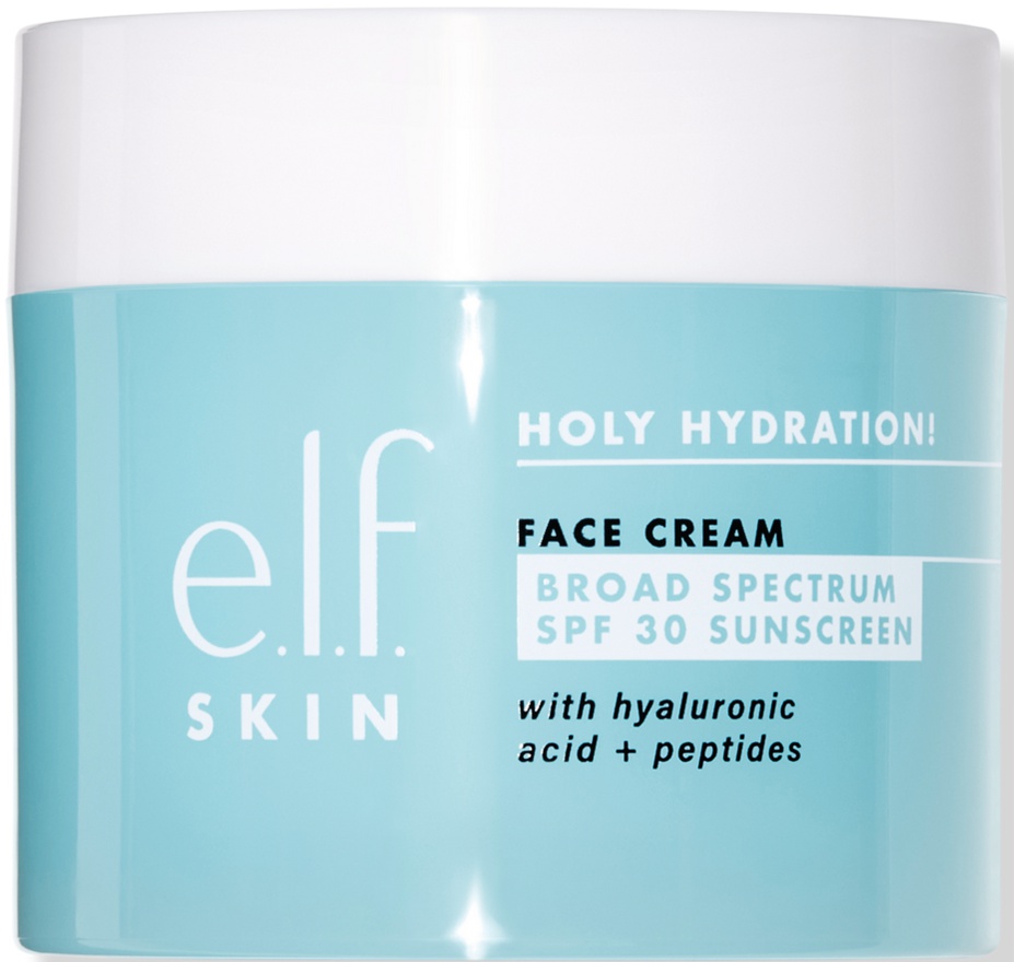 e.l.f. Holy Hydration! Face Cream, Broad Spectrum SPF 30 Sunscreen