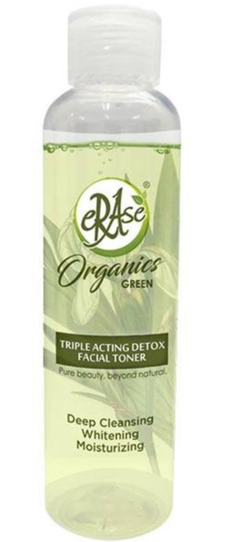Erase Organics Green Triple Acting Detox Facial Toner