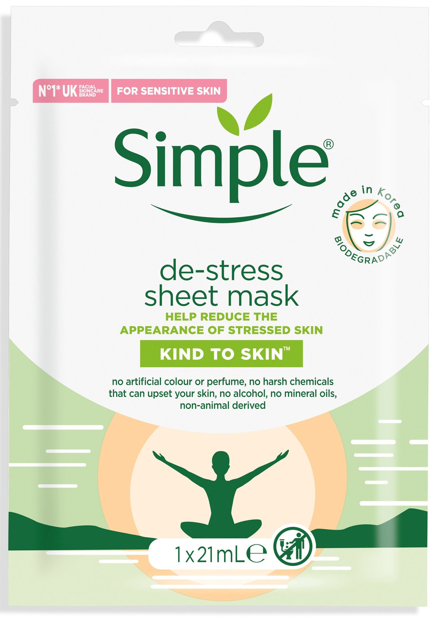 Simple De-stress Sheet Mask