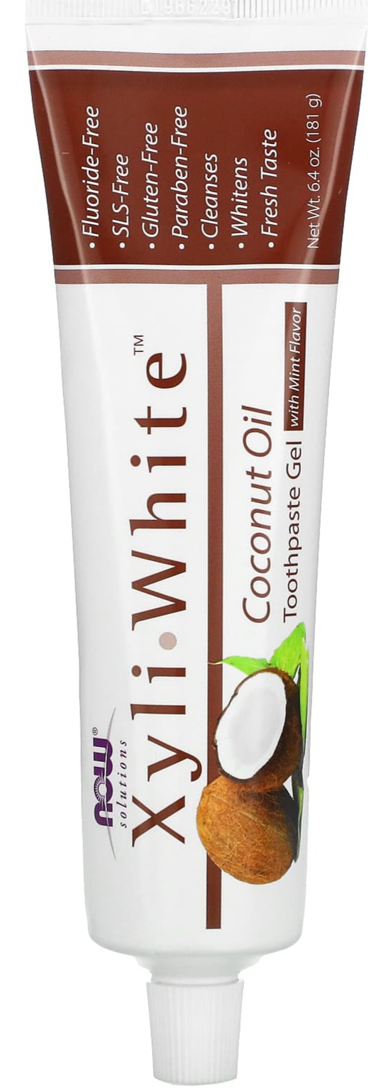 Now Foods Solutions Xyliwhite Toothpaste Gel - Coconut Oil & Mint