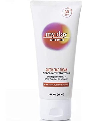 My Day Screen Sheer Face Cream Sunscreen Lotion, SPF 30