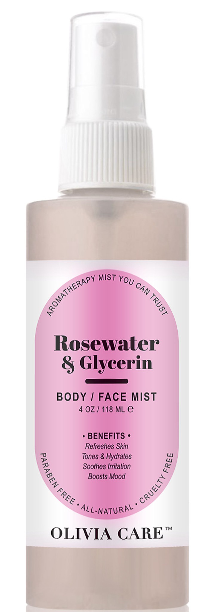 Olivia Care Rosewater & Glycerin Body/face Mist