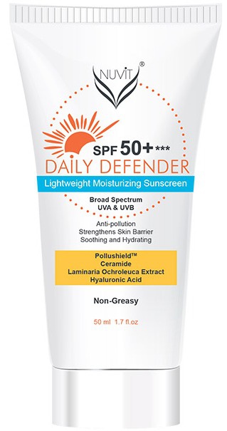Nuvit Daily Defender Lightweight Moisturizing Sunscreen