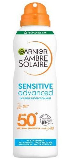 Garnier Ambre Solaire Hypoallergenic Dry Mist Sun Cream Spray SPF 50+
