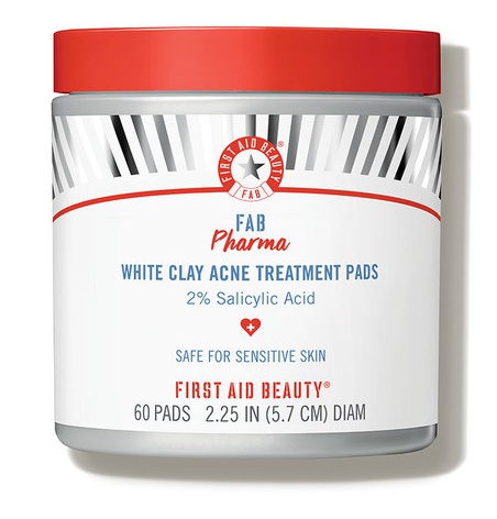 First Aid Beauty Fab Pharma White Clay Acne Treatment Pads