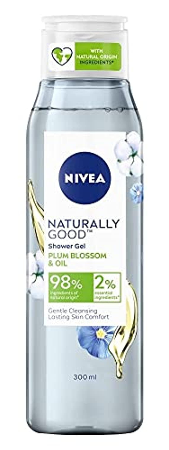 Nivea Naturally Good Body Wash, Plum Blossom & Oil Shower Gel