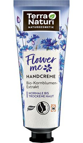 Terra Naturi Flower Me Handcreme Bio-Kornblumen Extrakt