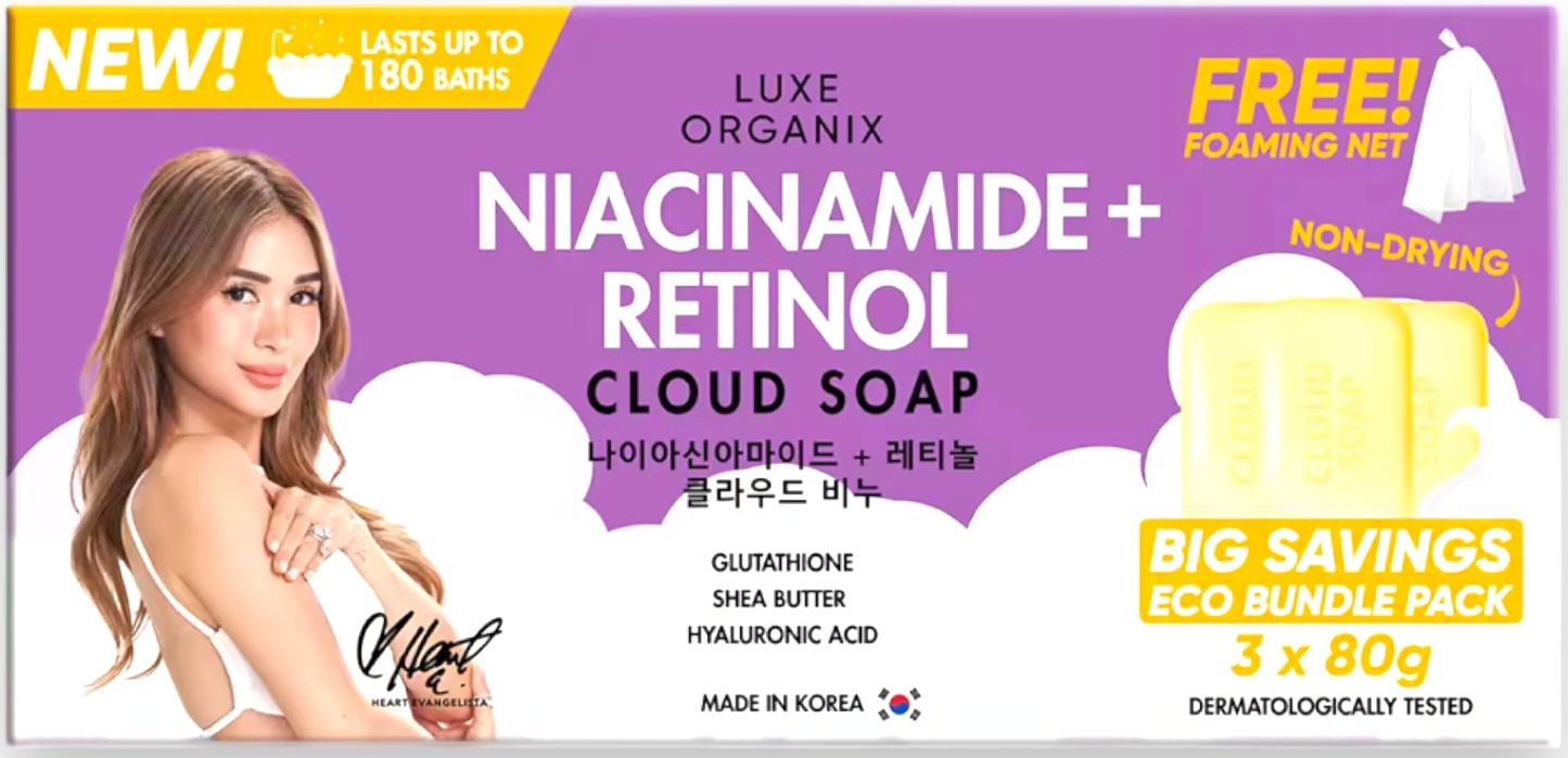 Luxe Organix Niacinamide + Retinol Cloud Soap