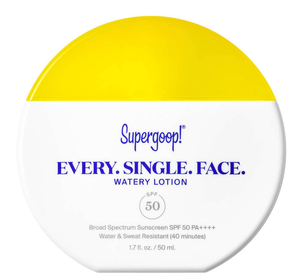 Supergoop! Every. Single. Face.