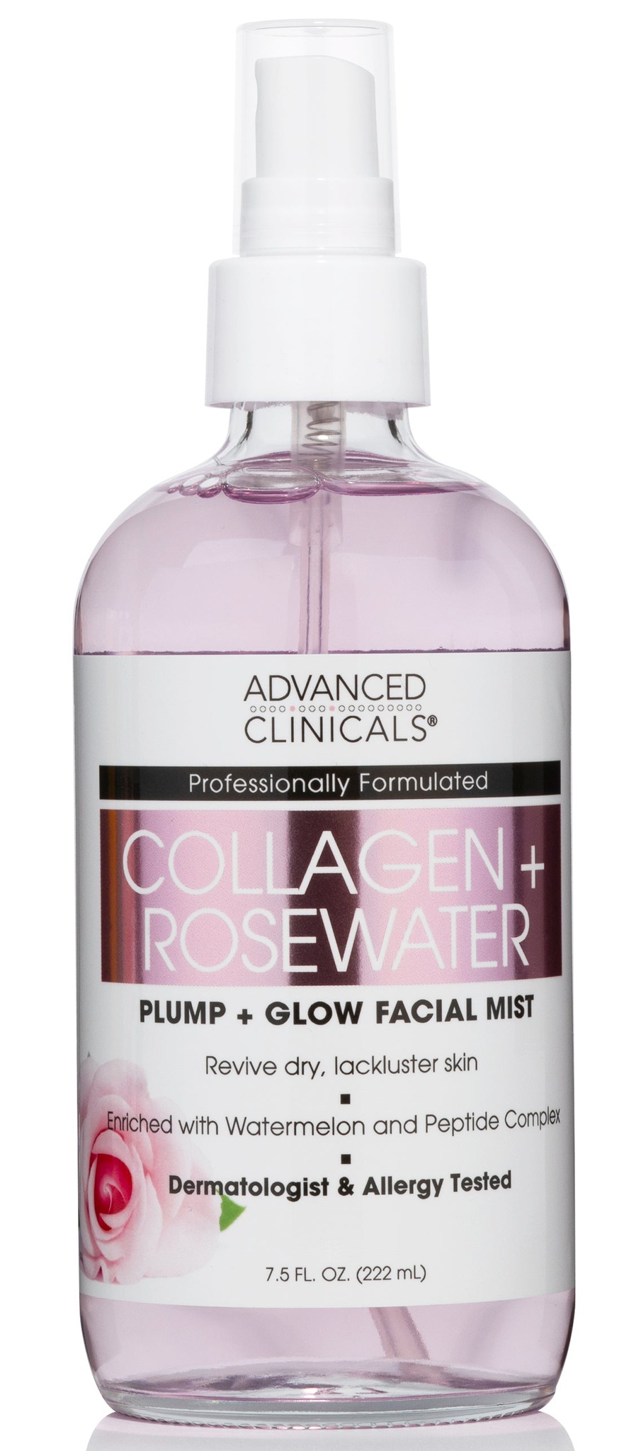 Advanced Clinicals Collagen & Rosewater Facial Mist