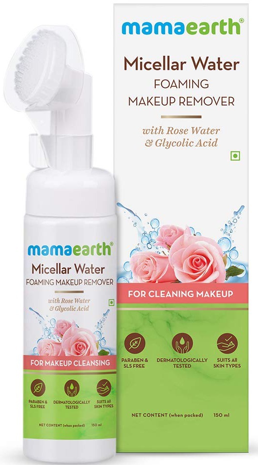 Mamaearth Miscellar Foaming Makeup Remover With Glycolic Acid