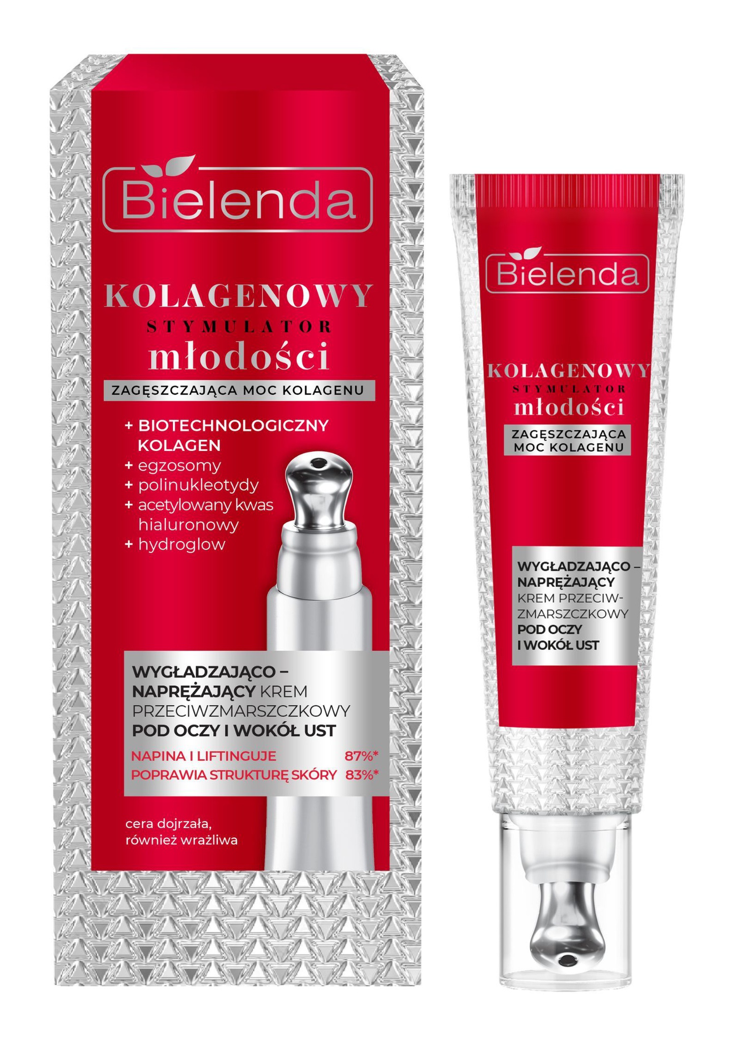 Bielenda Collagen Youth Stimulator Smoothing And Firming Anti-Wrinkle Eye And Lip Cream